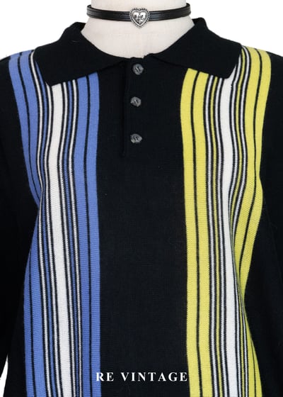 電波對決雙色直條紋針織上衣3