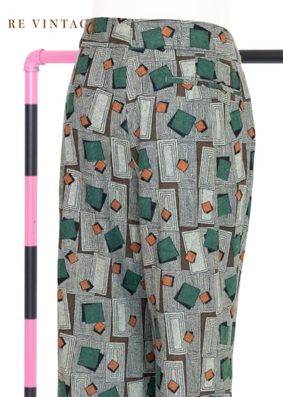 顛倒方塊不倒翁毛呢直筒褲（27"）6