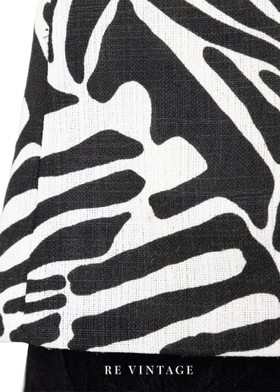 時髦黑白撞印斑馬紋背心6