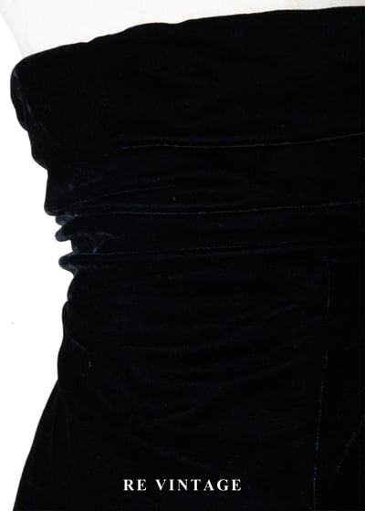 黑魔女娃娃繞頸黑絨迷你洋裝9