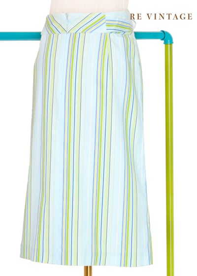 薄荷糖線條及膝裙裙（26"）5