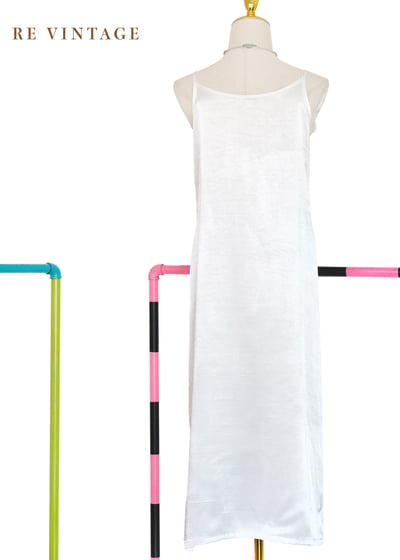 Snow White 緞面內搭長洋裝8