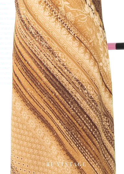 Cappuccino 斜紋小花垂墜領細肩帶洋裝5