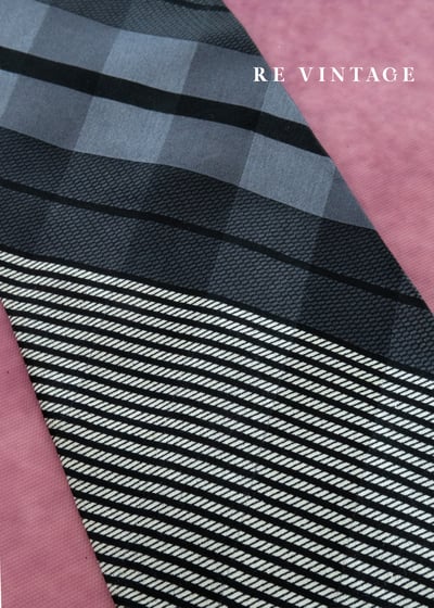 夜色分割灰黑色領帶8