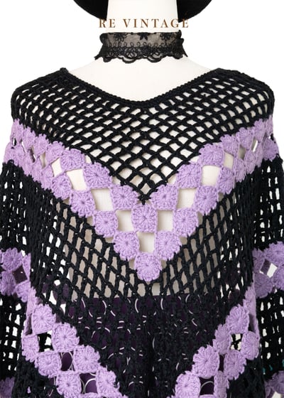 Bellflower 雙色針織斗篷3