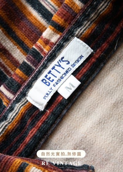 Velvet Roadtrip 燈芯絨暖色線條迷你洋裝15