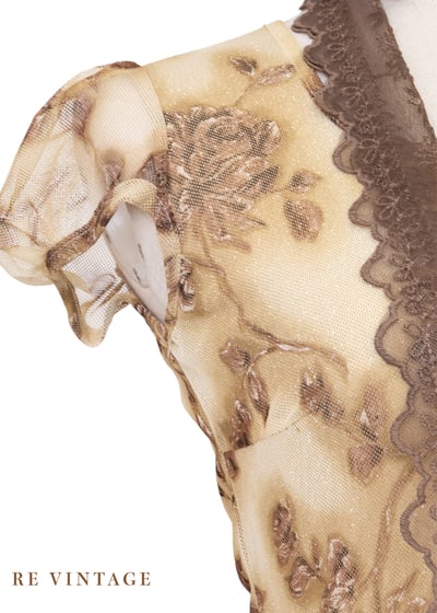 褐金色薄霧般的浪漫旋律長洋裝5