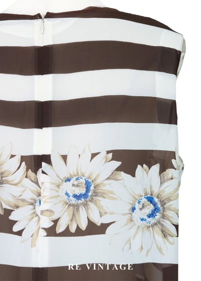 盛夏的影子- 向日葵花園條紋背心10