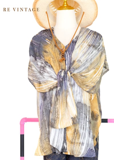 金與藍的潮汐之間短袖上衣3