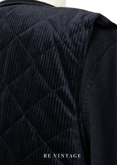 質感單品 - Black Velvet 菱格絨布背心13