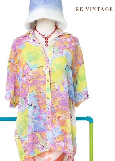 印象派的晨曦 - 彩繪水彩藝術襯衫7