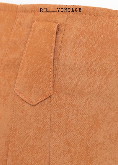 暗橘子色高腰煙管褲5