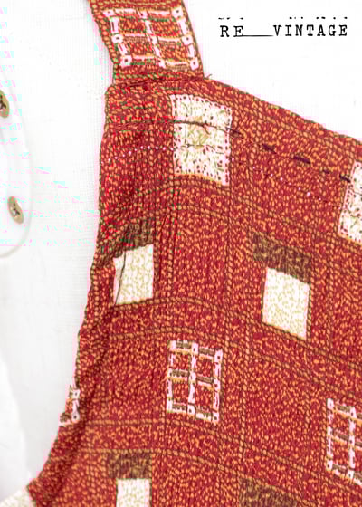 酒紅色小格紋甜美洋裝14