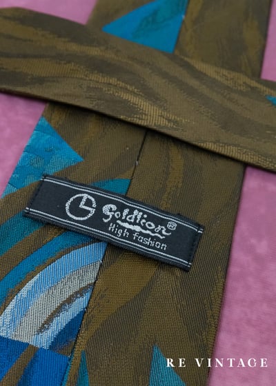 抽象現代主義色塊拼接領帶3