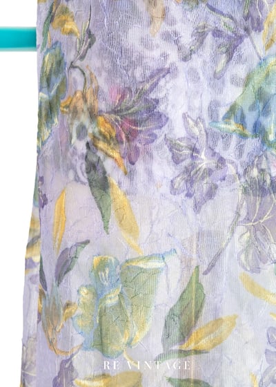 Orchid Bloom 透膚壓皺網紗細肩長洋裝13