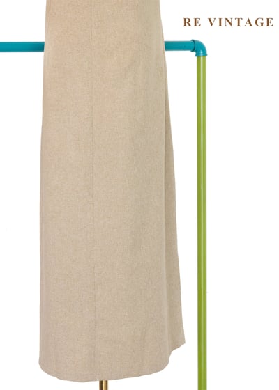 質感單品 - 燕麥色小白花長洋裝12