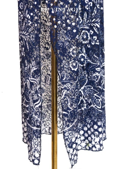 夜空繁星花藤交織蕾絲長洋裝13