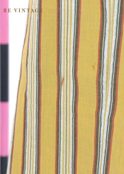 芥末黃線條中長裙（24-26")8