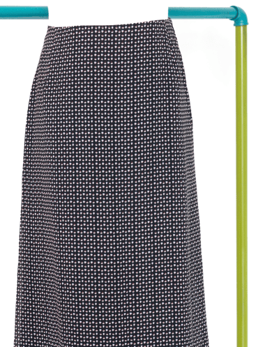 迷你小花瓣黑色中長裙4