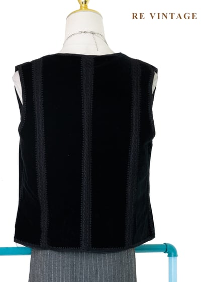 黑暗系牧羊女孩花朵刺繡背心9