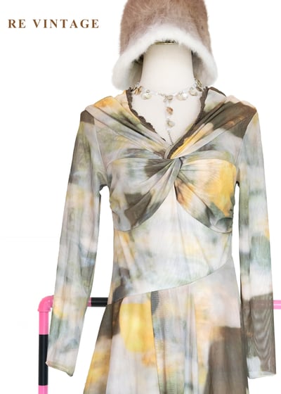 模糊邊界迷幻渲染扭結洋裝8