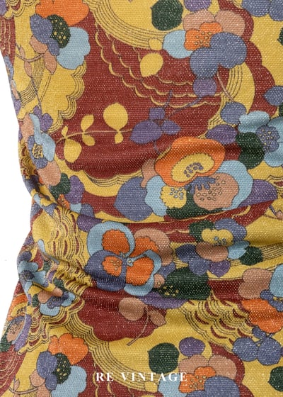 甜蜜復古花叢背心10