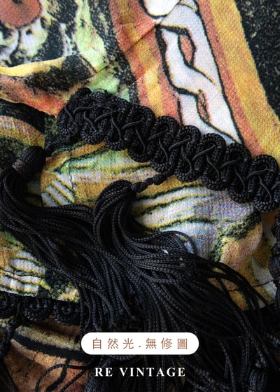 義大利製 - 中世紀滿版壁畫流蘇背心14