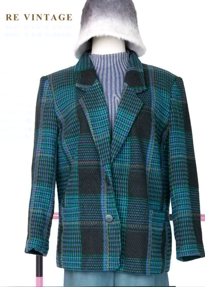 極光格律霓虹編織西裝外套5