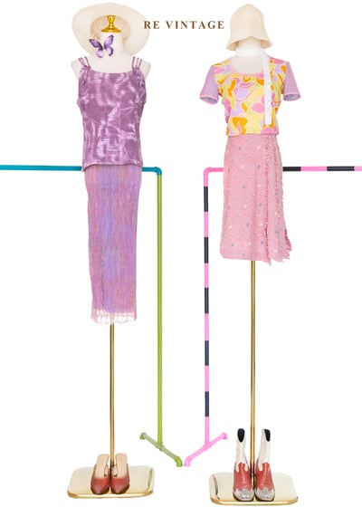 Peach Soda 果汁花樣拼接上衣2