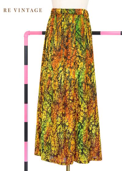 金龜子小枝葉燒絨絨布裙（26-32"）6