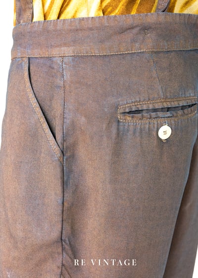 『歐洲寶物』兩種穿 Rusty Brown 短褲/吊帶褲7