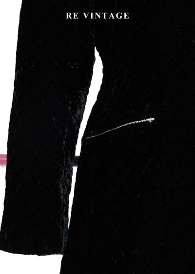 質感單品 - 沈黑菱格紋絨布迷你洋裝6