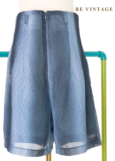 深海人魚系 - 水光壓紋雪紡高腰短褲（26"）8