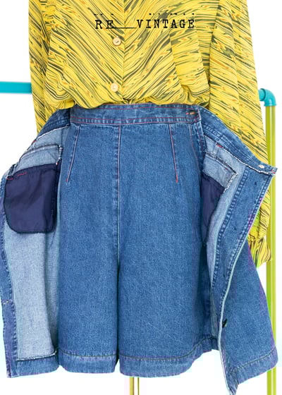 水果拼盤牛仔短褲裙6