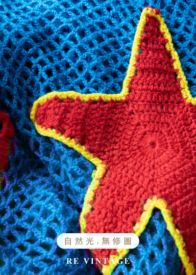 塗鴉星星毛線網狀上衣12