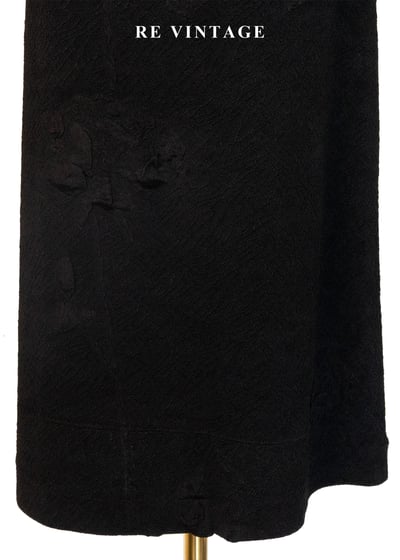 質感單品 - 皺摺之花黑短裙（26-32"）6