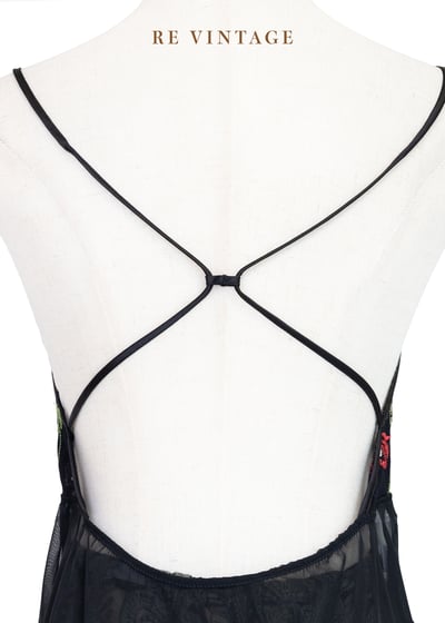 紅花綠葉透膚雪紡背心12