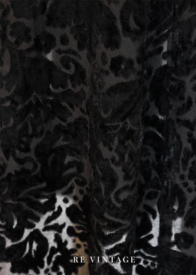 典雅の圖騰燒絨絨布長裙（26-28"）10