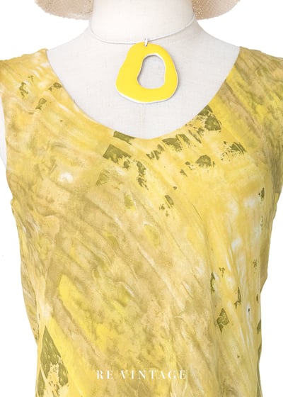 蜂蜜野草扎染畫布洋裝5