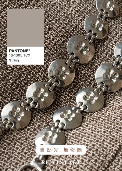 質感單品 - 時空銀釦褐色短裙（28"）10