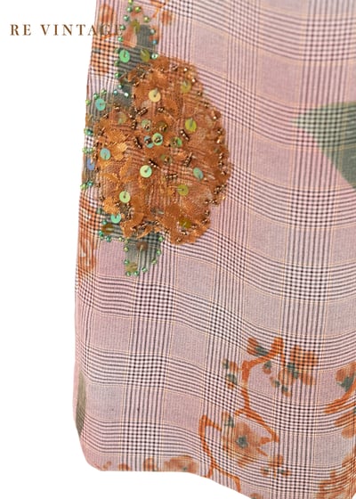 Orange Rose 粉色格紋高腰直筒褲（28"）7