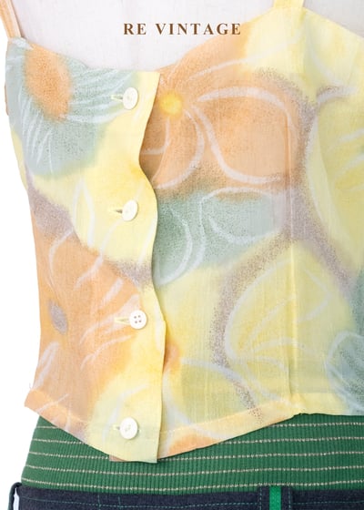 夏日午後印象派花朵背心9