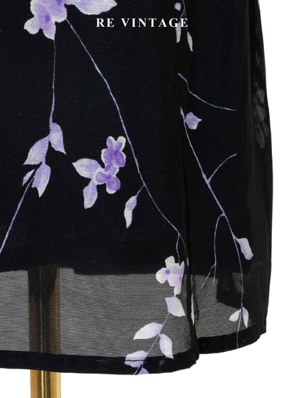 黑夜紫光花火細肩帶洋裝6