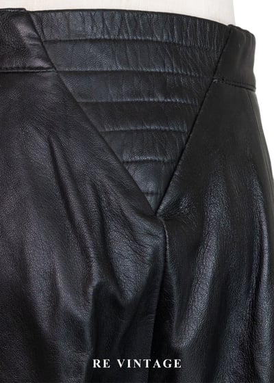 質感單品 - 中古紳士帥氣皮革長褲（27"）12