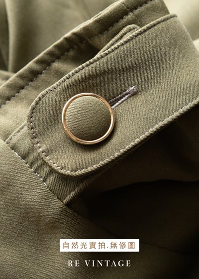 質感單品 - 橄欖綠高腰圓裙（22"）11