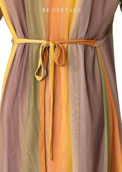 大地與火的漸層能量長洋裝12