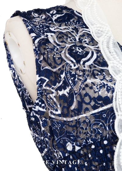 夜空繁星花藤交織蕾絲長洋裝8