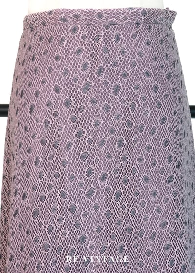 煙燻紫蕾絲網紗仙女般的長裙（28"）3