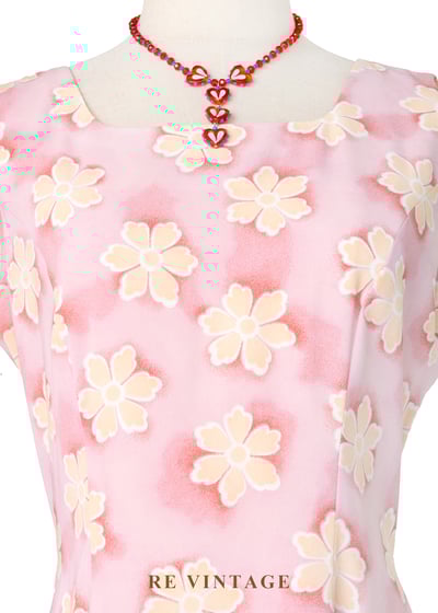 粉紅花瓣柔光擁抱長洋裝9