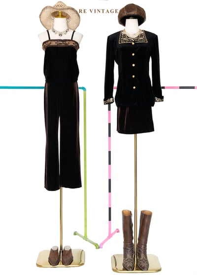 凡爾賽的夜晚約會絨布上衣2